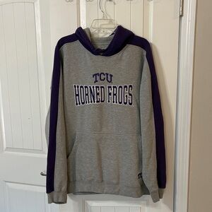 Gray and Purple TCU Horned Frogs Hoodie